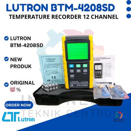 Lutron BTM-4208SD Temperature Recorder 12 Channel Lutron BTM-4208SD Temperature Recorder 12 Channel