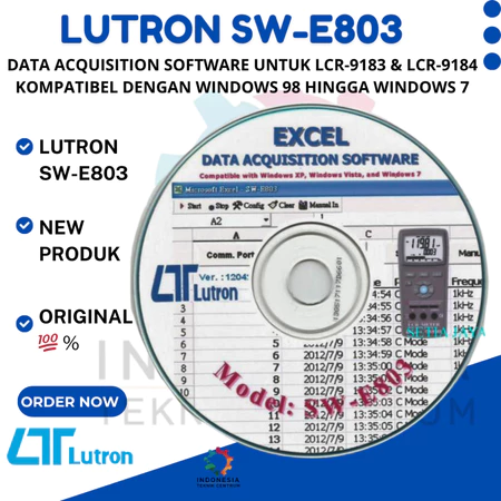Lutron SW-E803 Data Acquisition Software untuk LCR-9183 dan LCR-9184