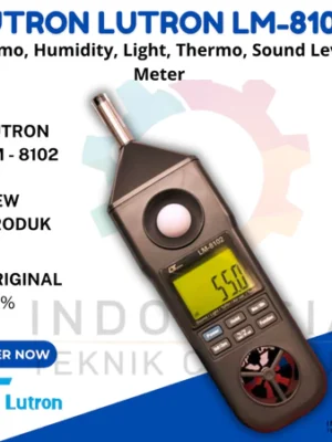 Tampilan layar LCD dan tombol fungsional Lutron LM-8102 original`