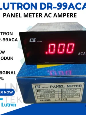 LUTRON DR-99ACA Panel Meter AC Ampere Lutron DR-99ACA digital panel meter ACA LUTRON DR-99ACA alat ukur arus AC Panel Meter Ampere AC LUTRON DR-99ACA Lutron DR99ACA Panel Meter 3 1/2 Digit LUTRON DR-99ACA indikator arus listrik AC