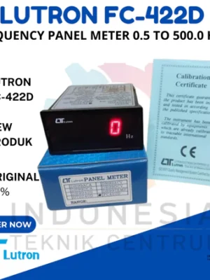 LUTRON FC-422D Frequency Panel Meter 0.5-500.0 Hz alat ukur frekuensi digital