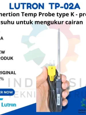 Lutron TP-02A Immersion Temp Probe Type K probe suhu untuk mengukur cairan