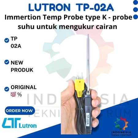 Lutron TP-02A Immersion Temp Probe Type K probe suhu untuk mengukur cairan Lutron TP-02A Immersion Temp Probe Type K probe suhu untuk mengukur cairan