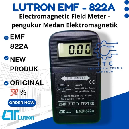 LUTRON EMF-822A Electromagnetic Field Meter - pengukur Medan Elektromagnetik LUTRON EMF-822A Electromagnetic Field Meter - pengukur Medan Elektromagnetik