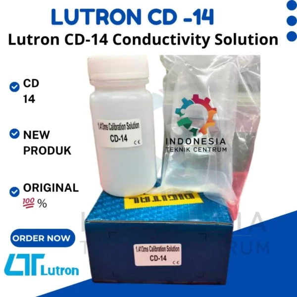 Larutan Standar Kalibrasi Lutron CD-14 1.413ms Akurat dan Original