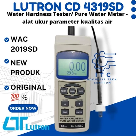 Lutron CD-4319SD Water Hardness Tester/ Pure Water Meter - alat ukur parameter kualitas air