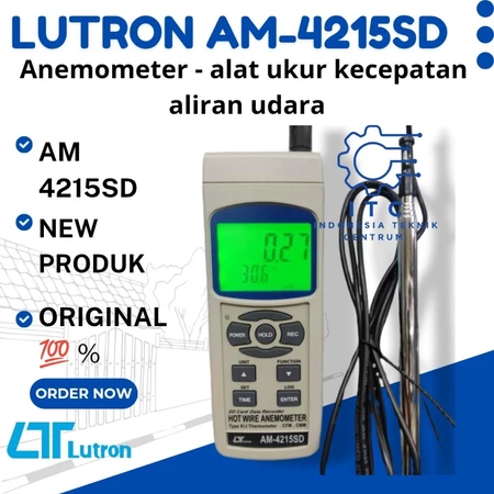 LUTRON AM-4215SD Hot Wire Anemometer – Alat Ukur Kecepatan Aliran Udara
