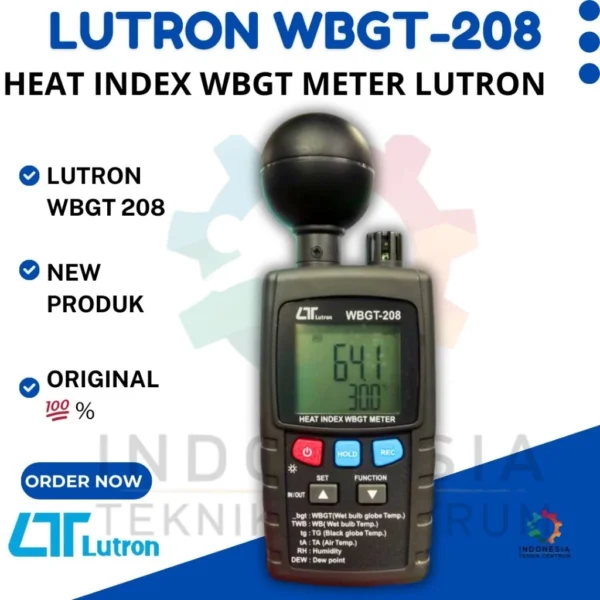 Heat Index WBGT Meter LUTRON WBGT-208