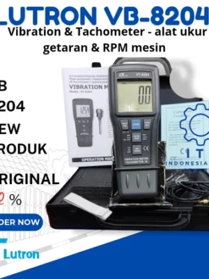 LUTRON VT-8204 VIBRATION & TACHOMETER – Alat Ukur Getaran & RPM Mesin