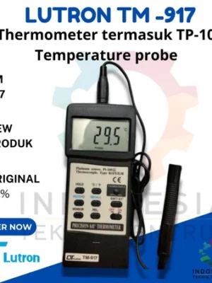 Lutron TM-917 Thermometer dengan TP-100 Temperature Probe alat ukur temperatur digital