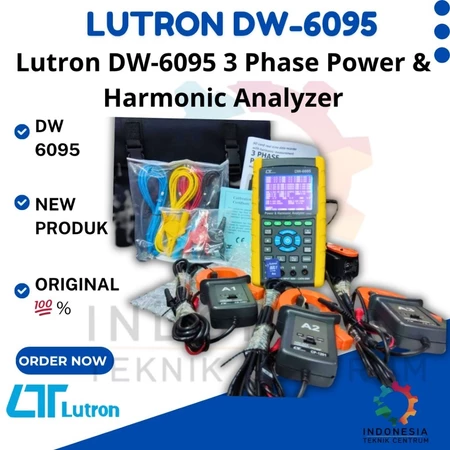 Lutron DW-6095 3 Phase Power & Harmonic Analyzer alat analisis daya dan harmonisa listrik Lutron DW-6095 3 Phase Power & Harmonic Analyzer alat analisis daya dan harmonisa listrik