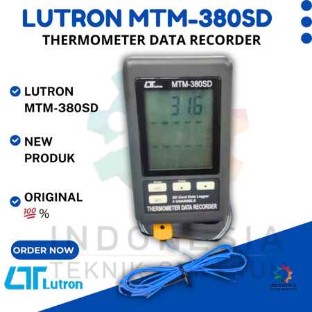 Lutron MTM-380SD Thermometer Data Recorder alat ukur temperatur digital
