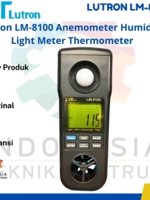 Lutron LM-8100 Anemometer Humidity Light Meter Thermometer alat ukur lingkungan multifungsi 4 in 1