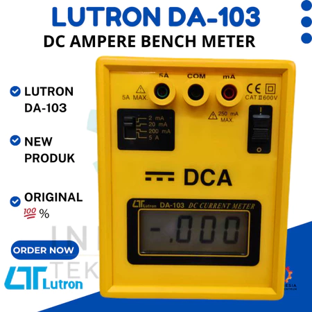 LUTRON DA-103 DC Ampere Bench Meter alat ukur arus DC