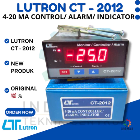 LUTRON CT-2012 4-20 mA Control Alarm Indicator untuk monitoring dan kontrol sinyal 4-20 mA LUTRON CT-2012 4-20 mA Control Alarm Indicator untuk monitoring dan kontrol sinyal 4-20 mA