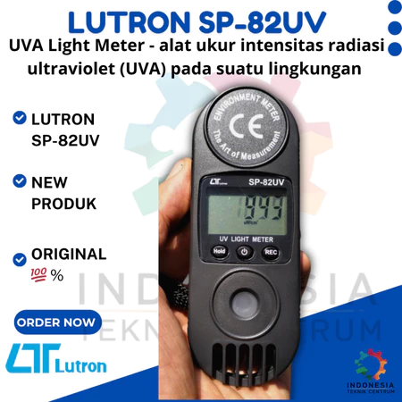 Lutron SP-82UV UVA Light Meter alat ukur intensitas radiasi ultraviolet UVA