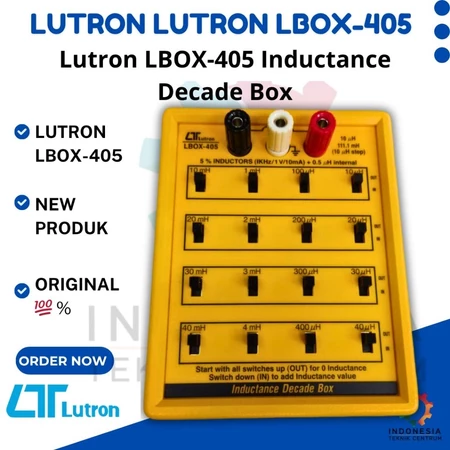 Lutron LBOX-405 Inductance Decade Box alat simulasi dan pengaturan induktansi Lutron LBOX-405 Inductance Decade Box alat simulasi dan pengaturan induktansi