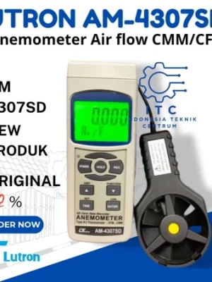 Lutron AM-4307SD Anemometer Air Flow CMM CFM