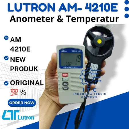 Lutron AM-4210E Anemometer & Temperature alat ukur kecepatan angin dan temperatur digital