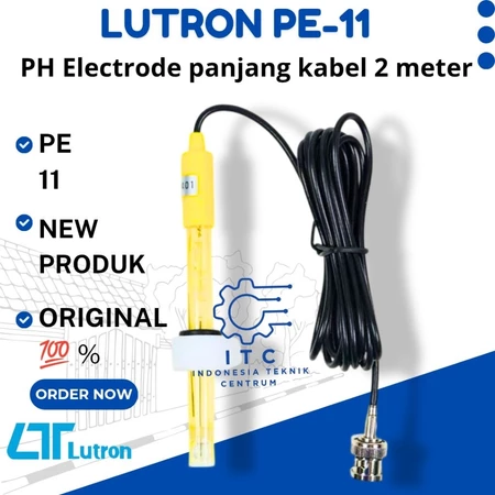 Lutron PE-11 PH Electrode kabel 2 meter untuk sensor pH meter Lutron PE-11 PH Electrode kabel 2 meter untuk sensor pH meter