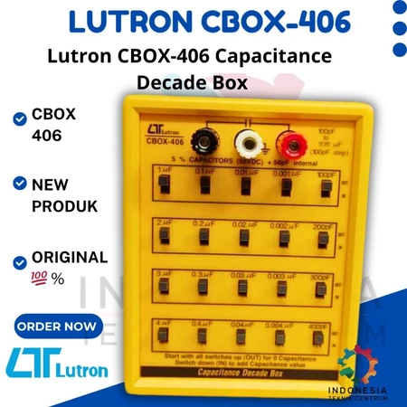 Lutron CBOX-406 Capacitance Decade Box alat simulasi dan pengujian kapasitansi