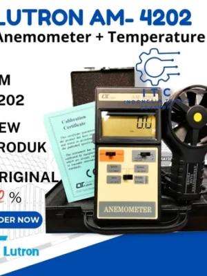 Lutron AM-4202 Anemometer + Temperature alat ukur kecepatan angin dan temperatur