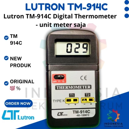 Lutron TM-914C Digital Thermometer unit meter untuk alat ukur suhu digital Lutron TM-914C Digital Thermometer unit meter untuk alat ukur suhu digital