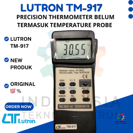 LUTRON TM-917 Precision Thermometer alat ukur temperatur presisi tanpa temperature probe