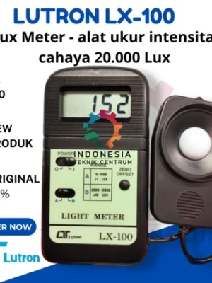 Lutron LX-100 Lux Meter alat ukur intensitas cahaya 20.000 Lux