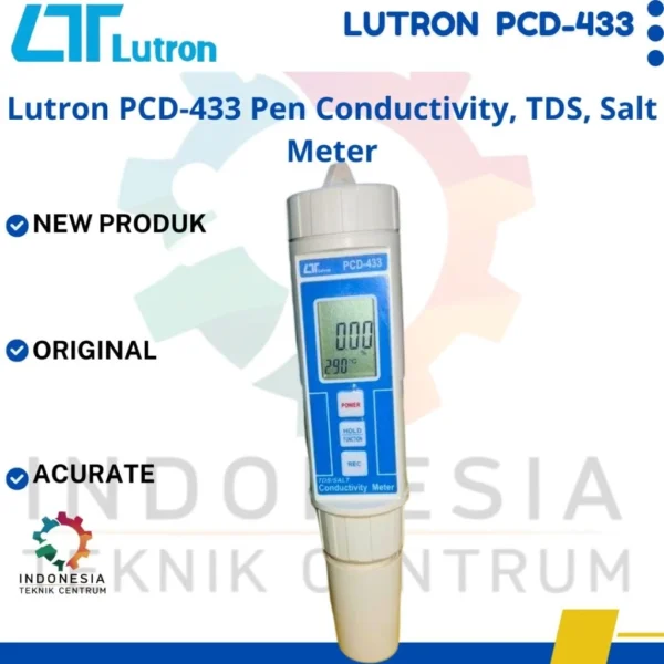 Lutron PCD-433 Conductivity TDS Salt Meter | Alat Ukur Air Lutron PCD-433 Conductivity TDS Salt Meter | Alat Ukur Air