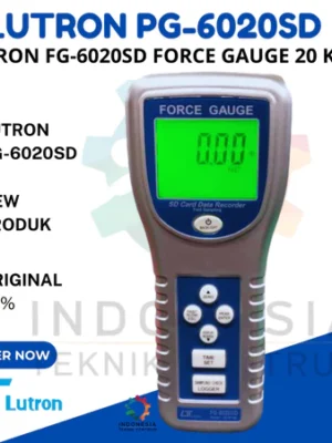 Lutron FG-6020SD Force Gauge 20 Kg digital dengan SD Card data logger untuk uji tarik dan tekan