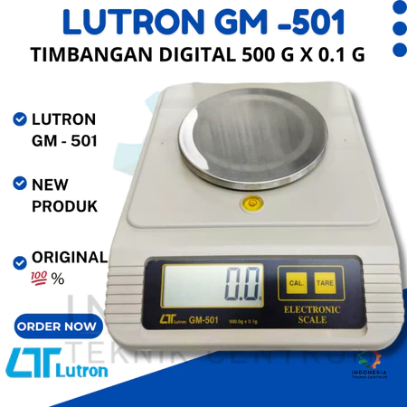 Lutron GM-501 Timbangan Digital 500g x 0.1g presisi tinggi untuk laboratorium dan industri Lutron GM-501 Timbangan Digital 500g x 0.1g presisi tinggi untuk laboratorium dan industri