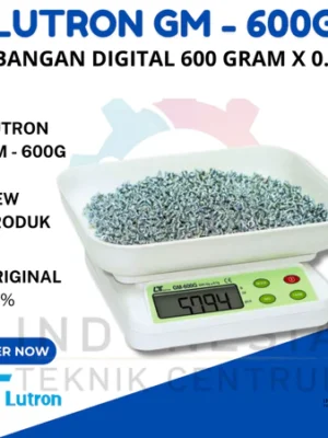 Tampak depan Timbangan Digital Lutron GM-600G 600g x 0.1g original