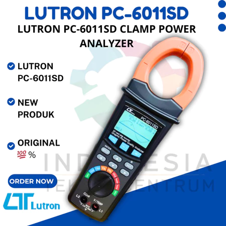 Lutron PC-6011SD Clamp Power Analyzer untuk Pengukuran Kualitas Daya Listrik