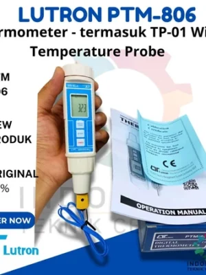 Lutron PTM-806 Thermometer dengan TP-01 Wire Temperature Probe