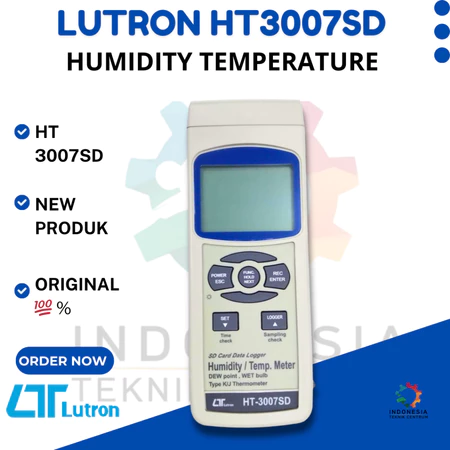 Lutron HT3007SD Humidity Temperature Meter – Alat Ukur Suhu dan Kelembapan Profesional dengan Data Logger SD Card Lutron HT3007SD Humidity Temperature Meter – Alat Ukur Suhu dan Kelembapan Profesional dengan Data Logger SD Card