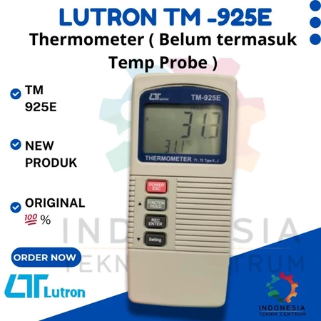 LUTRON TM-925E Digital Thermometer Professional | Alat Ukur Suhu Temperatur Akurat | Thermometer Industri Tanpa Temperature Probe