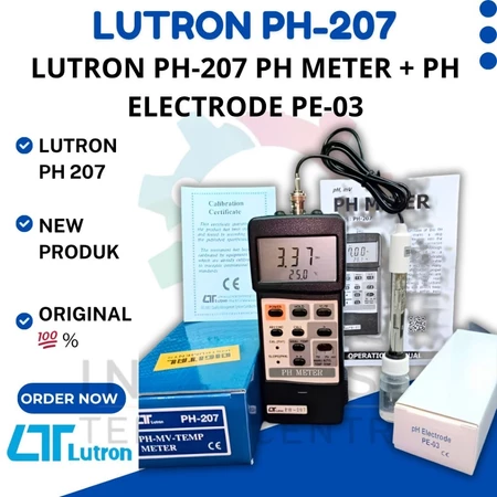 Lutron PH-207 pH Meter + pH Electrode PE-03: Alat Ukur pH Digital Akurat untuk Berbagai Kebutuhan Pengujian Lutron PH-207 pH Meter + pH Electrode PE-03: Alat Ukur pH Digital Akurat untuk Berbagai Kebutuhan Pengujian