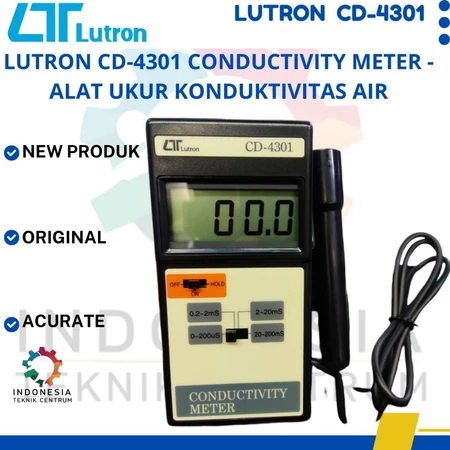 Lutron CD-4301 Conductivity Meter | Alat Ukur Konduktivitas Air Digital