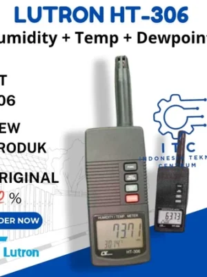 Lutron HT-306 Humidity + Temp + Dewpoint Meter – Alat Ukur Kelembapan, Suhu, dan Titik Embun Profesional