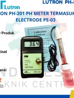 Lutron PH-201 pH Meter Termasuk pH Electrode PE-03
