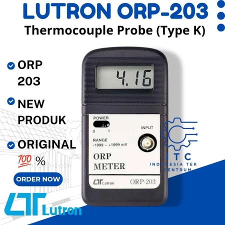 Lutron ORP-203 ORP Meter – Unit Meter Saja, Belum Termasuk Probe Lutron ORP-203 ORP Meter – Unit Meter Saja, Belum Termasuk Probe