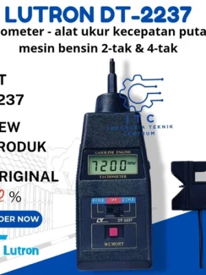LUTRON DT-2237 Tachometer – Alat Ukur Kecepatan Putaran Mesin Bensin 2-Tak & 4-Tak