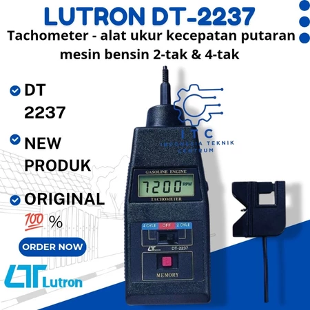 LUTRON DT-2237 Tachometer – Alat Ukur Kecepatan Putaran Mesin Bensin 2-Tak & 4-Tak