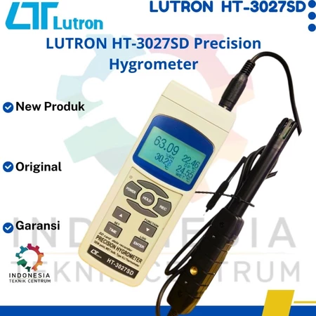 LUTRON HT-3027SD Precision Hygrometer | Alat Ukur Suhu, Kelembapan & Data Logger