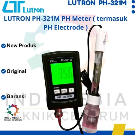 LUTRON PH-321M pH Meter Digital + pH Electrode | Alat Ukur pH Air & Larutan