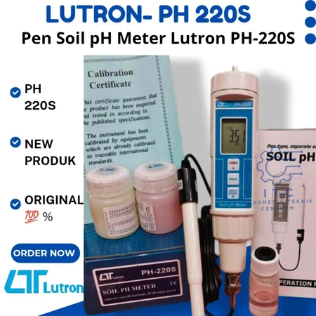 Lutron PH-220S Pen Soil pH Meter Alat Ukur pH Tanah Daging Cream Pasta Digital Lutron PH-220S Pen Soil pH Meter Alat Ukur pH Tanah Daging Cream Pasta Digital