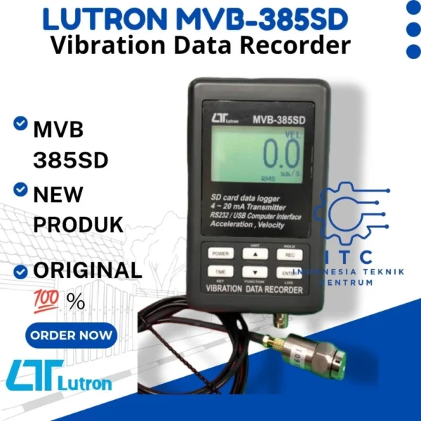 Lutron MVB-385SD Vibration Data Recorder