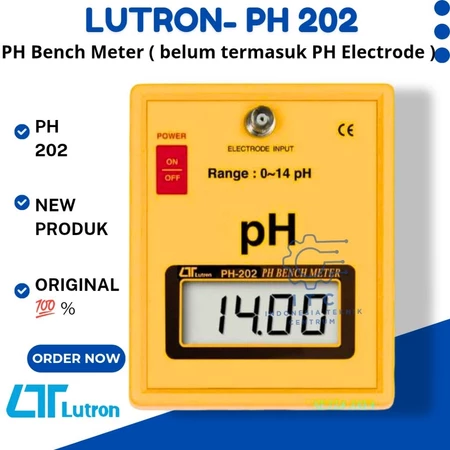 LUTRON PH-202 PH Bench Meter – pH Meter Laboratorium Presisi Tinggi