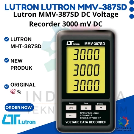 Lutron MMV-387SD DC Voltage Recorder 3000 mV DC